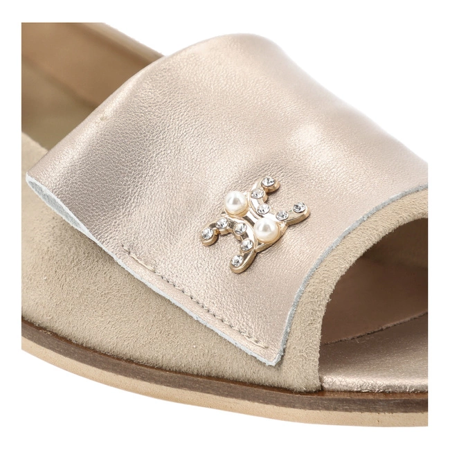 Sandále ARMODO - 1865 Beż Zamsz+60