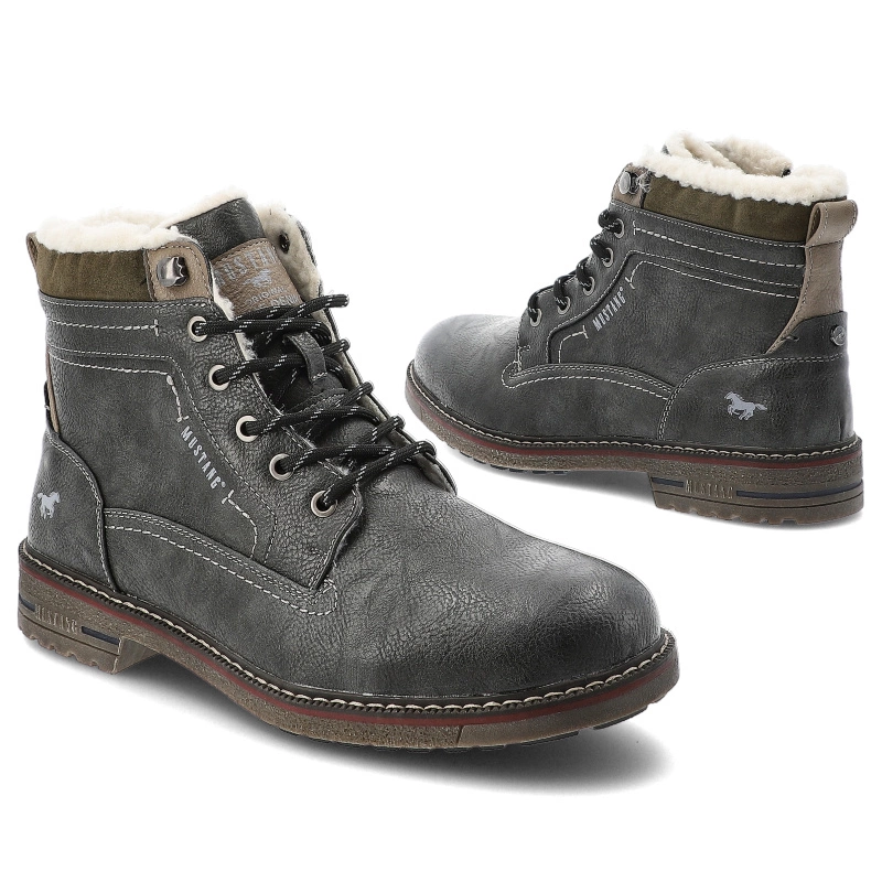 Šnúrovacie Členkové Topánky MUSTANG - 4201-602-259 Graphit