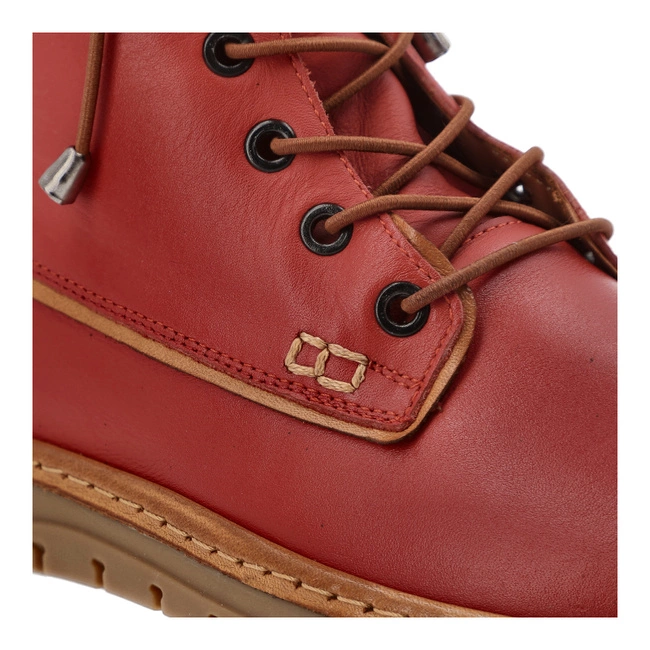 Šnúrovacie Členkové Topánky ARTIKER - 57C2060 Czerwony