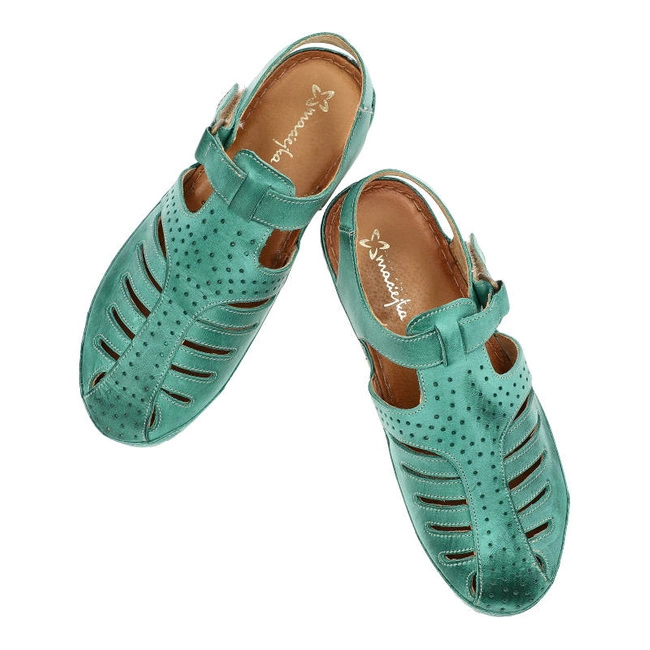 Sandále Maciejka - 06060-09/00-5 Miętowy
