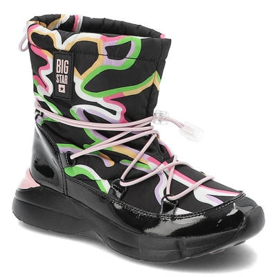 Snehule Big Star - KK374099 Czarny/Róż