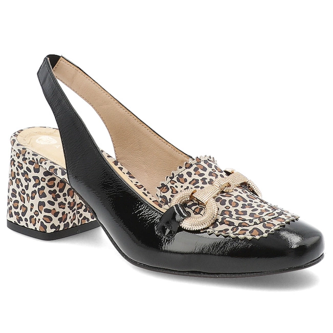 Sandále ARMODO - 1374 Czarny Panterka 272/3205