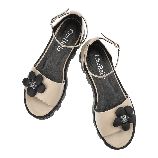 Sandále Chebello - 4392_-302-000-PSK-S323 Beżowy