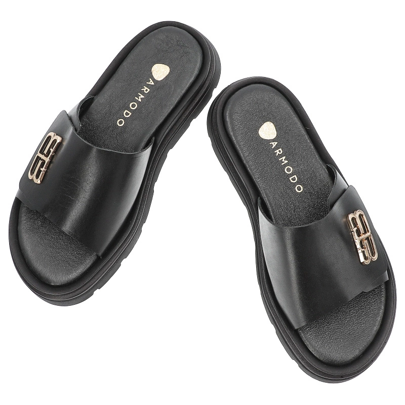 Šľapky ARMODO - 40442 Bf.Czarny/Złoty