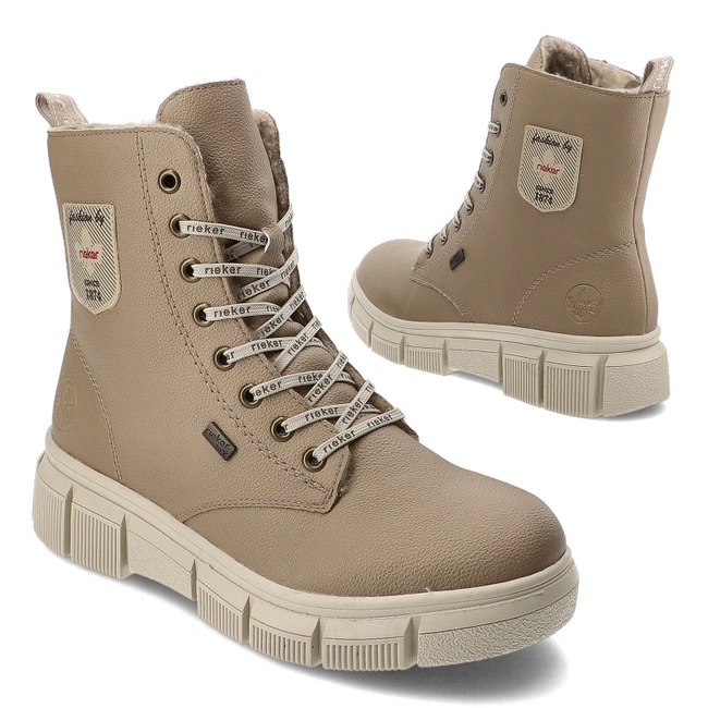 Členkové Topánky Rieker - X3410-20 Beige