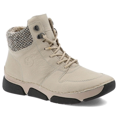 Šnúrovacie Členkové Topánky Rieker - 45955-60 Beige