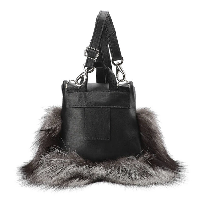 Kabelka Luka-Pelli - T32-11 Z Naturalnym Futrem Z Lisa