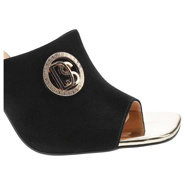 Šľapky Damiss - DS-598/8 Czarny Zamsz