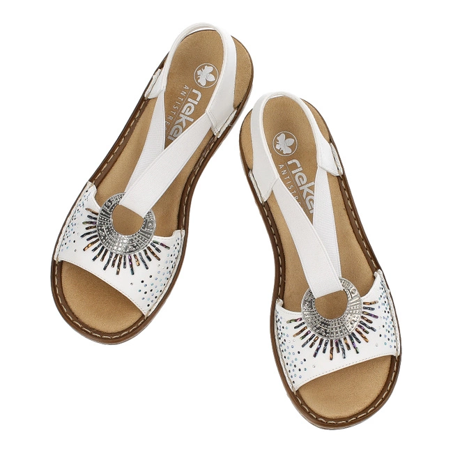 Sandále Rieker - 60880-80 White