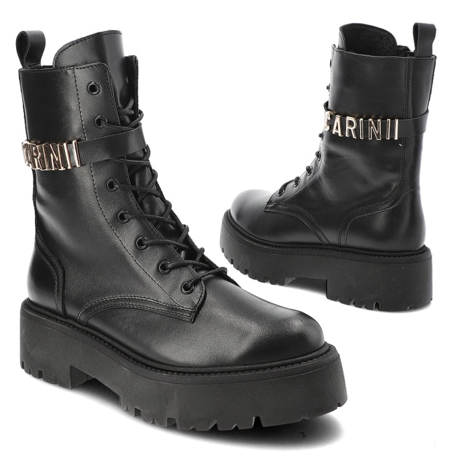 Členkové Topánky Carinii - B9874_-E50-000-000-G58 Czarny