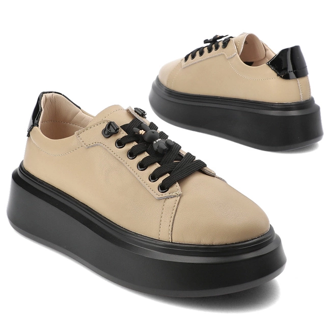 Tenisky Artiker - 55C0406 Dk.Beige/Black