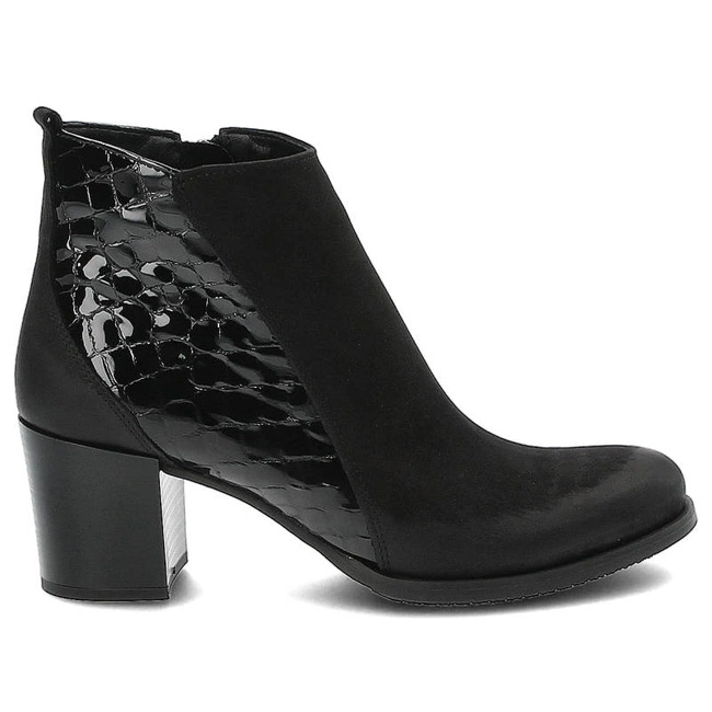 Členkové Topánky Gamis - 3803 Czarny Nubuk/B19