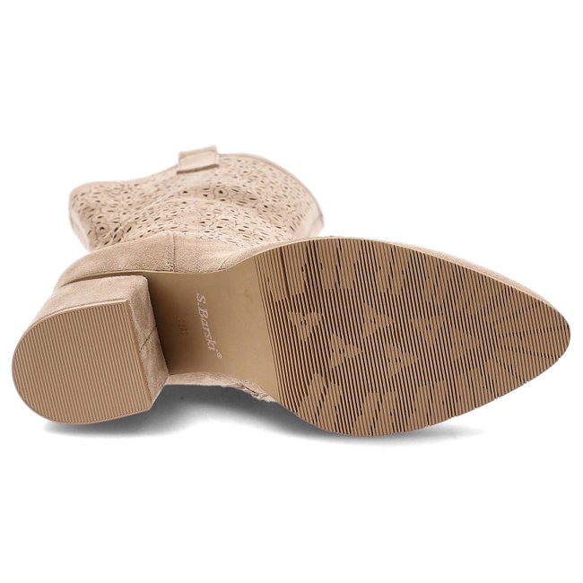 Čižmy S.BARSKI - HY51-238 Beige