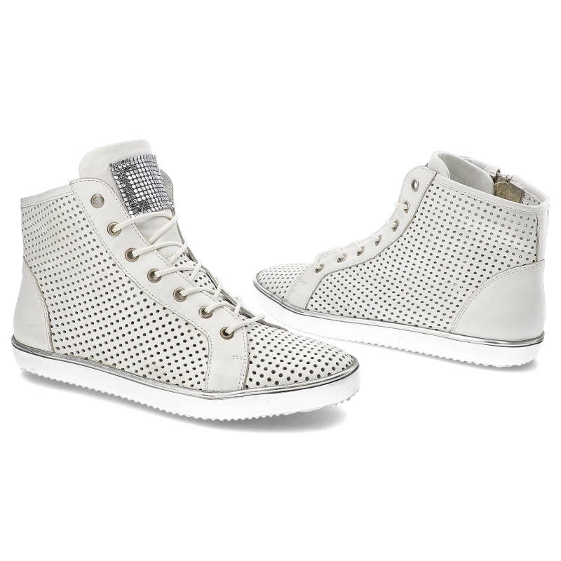 Členkové Topánky Carinii - B3132_-967-000-PSK-A48 Nappa Biała