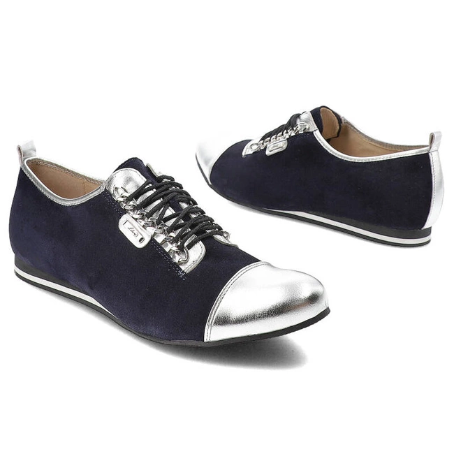 Poltopánky Libero - 4995 Granatowy/Srebrny 89/112