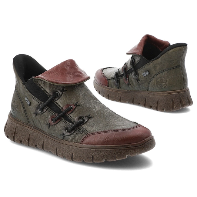 Členkové Topánky RIEKER - N1353-52 Green