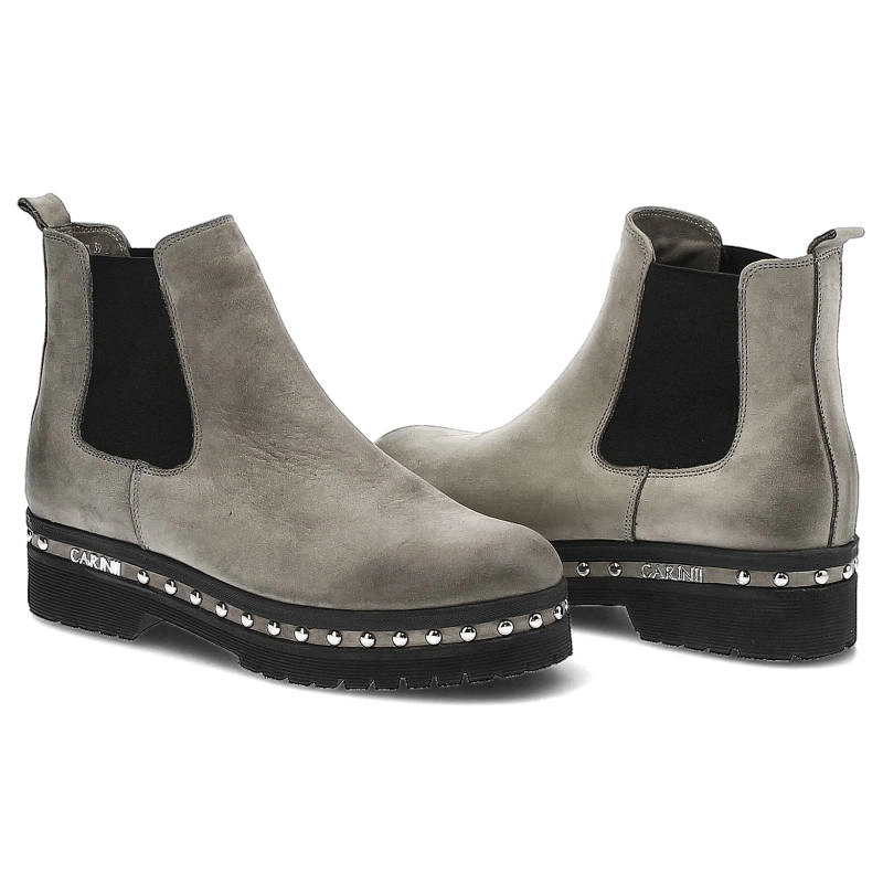 Členkové Topánky Carinii - B4618_-J51-000-POL-D10 Szary