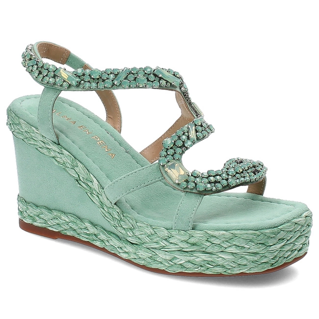 Sandále Alma en Pena - V240977 Suede Mint