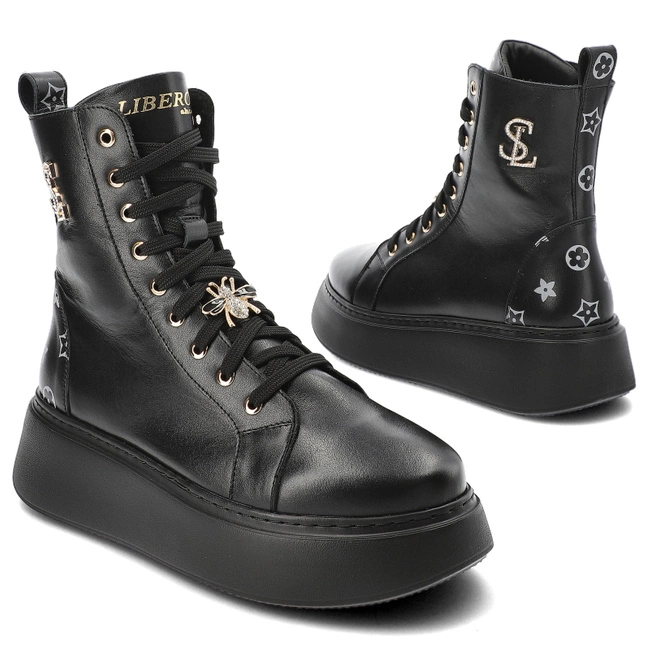 Tenisky Libero - 4070 Czarny 8/509