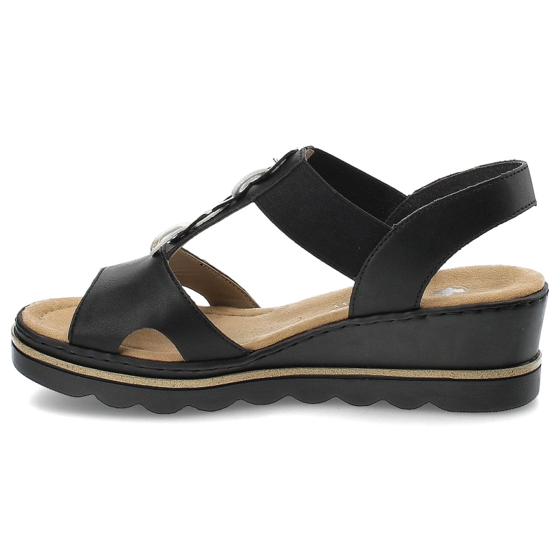 Sandále Rieker - 67498-00 Black