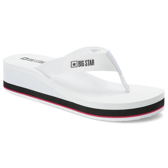Šľapky Big Star - JJ274A333 Biały