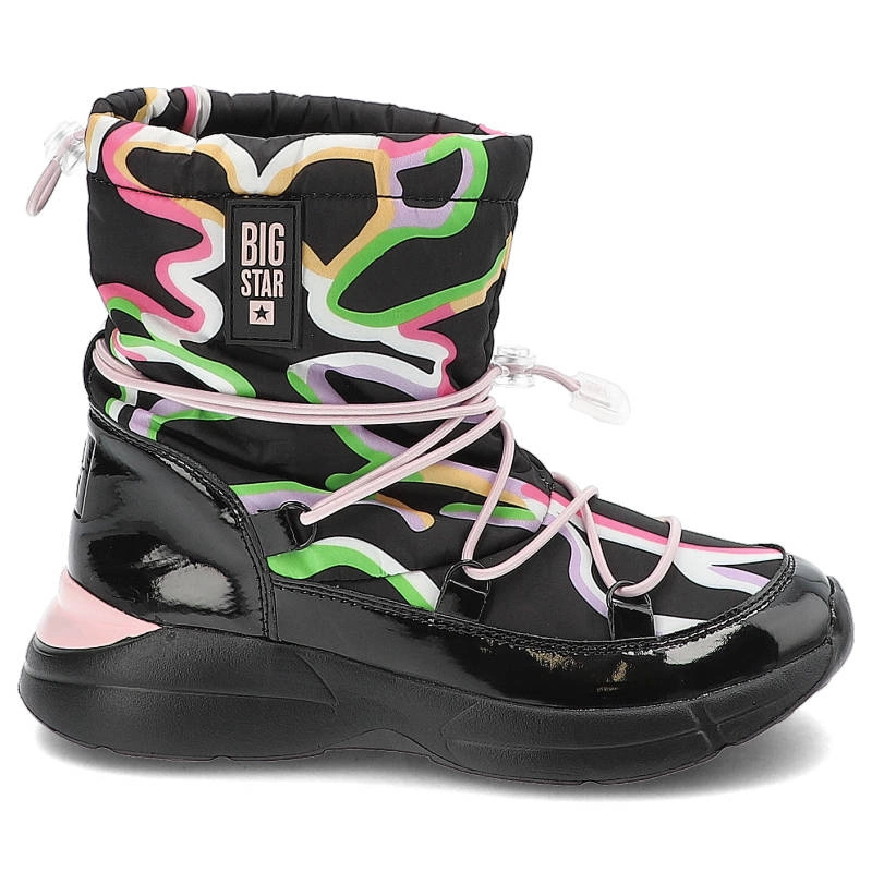 Snehule Big Star - KK374099 Czarny/Róż