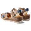 Sandále Wasak - 0473 Cappuccino+Jeans