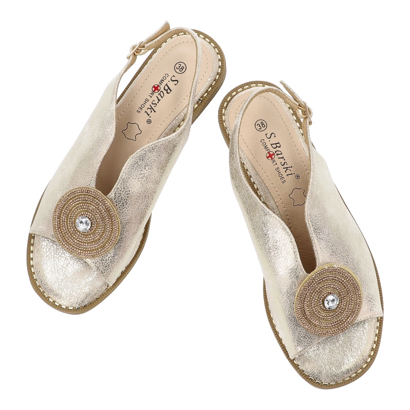 Sandále S.BARSKI - KV51-012 Lt.Gold