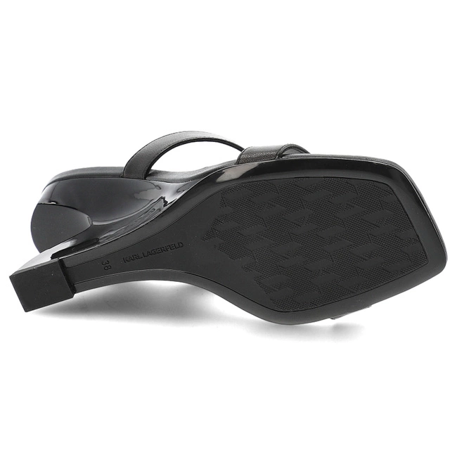 Šľapky KARL LAGERFELD - KL34611 000 Black Lthr