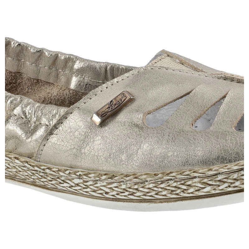 Espadrilky Lemar - 10090 Przec. Kryształ Złoto