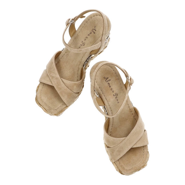 Sandále Alma en Pena - V23482 Suede Sand