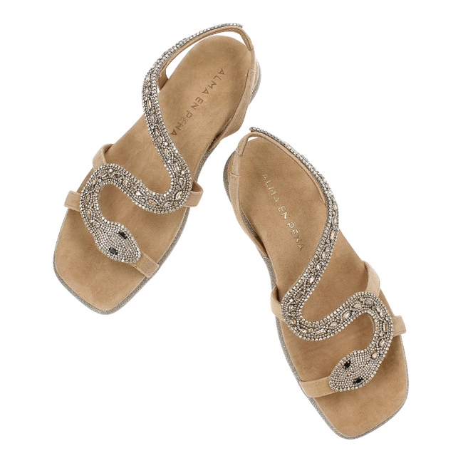 Sandále Alma en Pena - V240850 Suede Sand