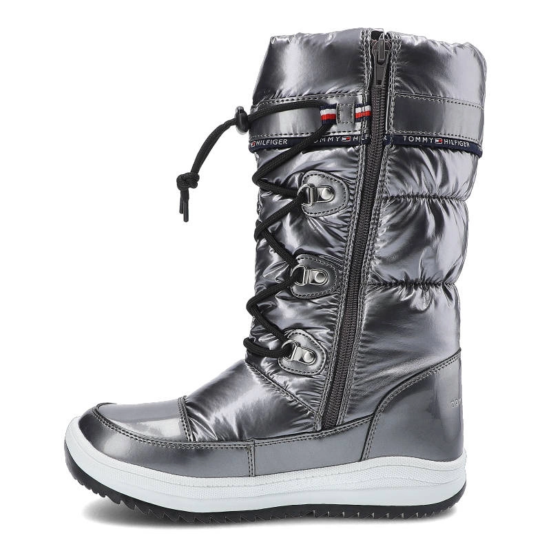 Snehule Tommy Hilfiger - T3A6-32035-1240918 Dark Silver 918