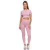 Komplet Top A Legíny MORAJ - Top BD1900-508+Legginsy RDL2200-013 Pink