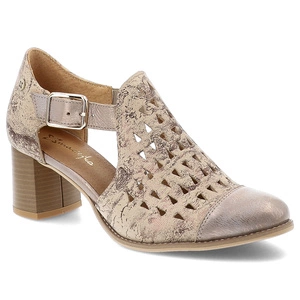 Poltopánky MACIEJKA - 04962-43-00-5 Beżowo-Złoty