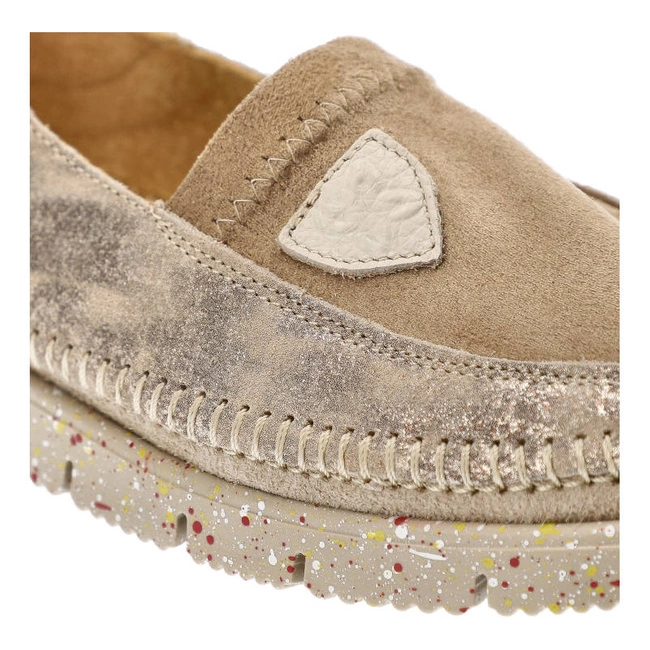 Baleríny Maciejka - 05434-10/00-5 Beż+Złoto