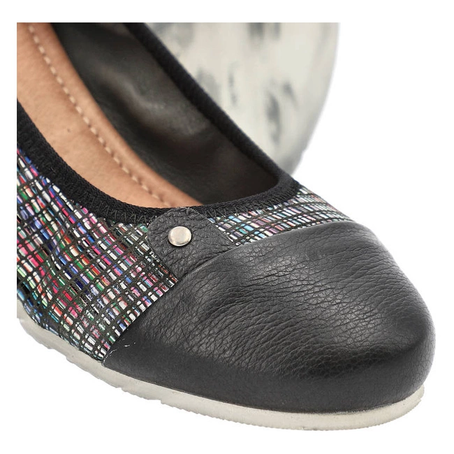 Baleríny La’viano - 290 PASKI / CZARNY