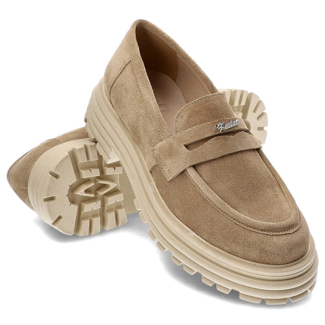 Poltopánky Karino - 4653/001-P Beż/Welur