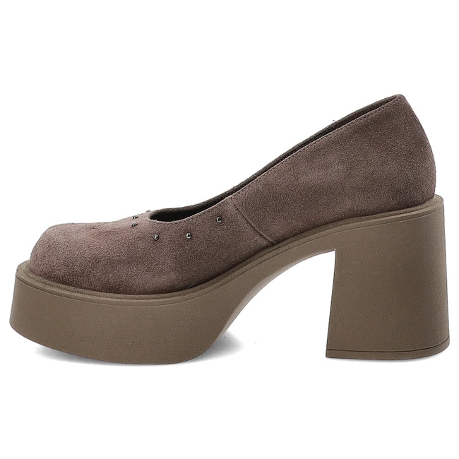 Poltopánky KARINO - 5648/015-P Brąz/Welur