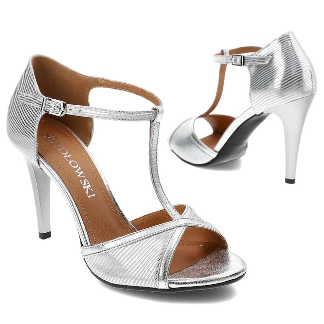 Sandále Szydłowski - 2493 Srebrny Teyus+48
