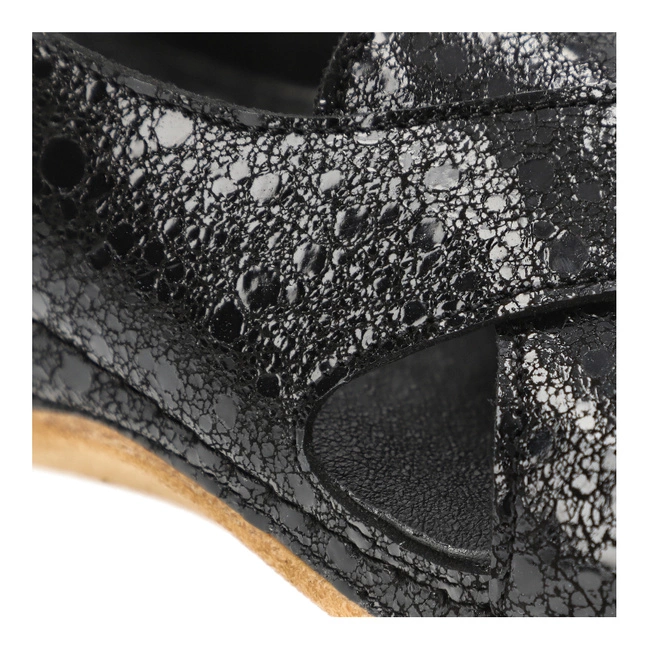 Sandále Pollonus - 5-1628-005 Czarne Oczka