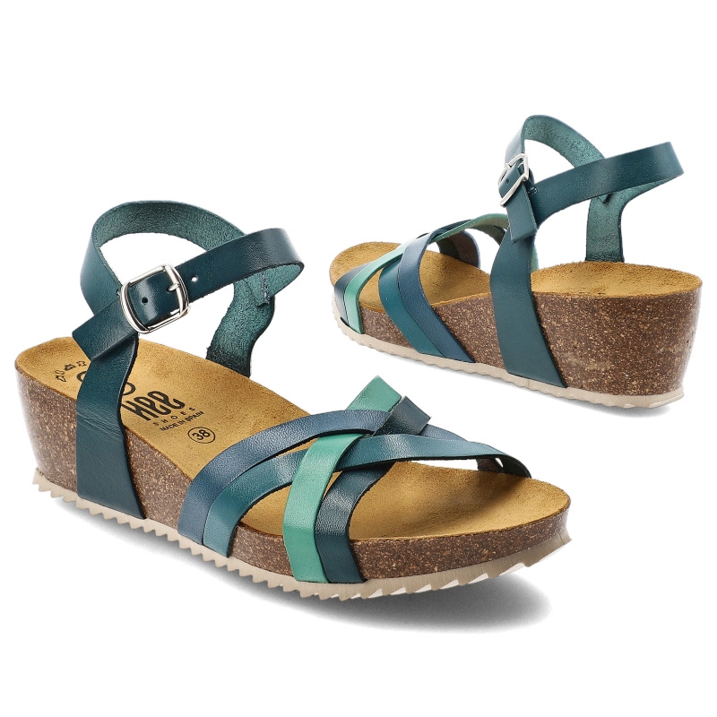 Sandále HEE - 25001 Vaquetilla Je/Pl/A/Bl