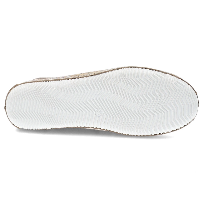 Poltopánky ARTIKER - 56C2689 Beż Kwiaty