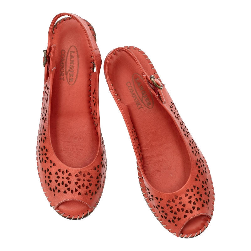 Sandále Lanqier - 38C297 Czerwony