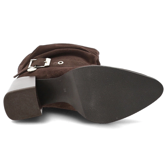 Kovbojky KARINO - 5875/015-L Mocca/Welur