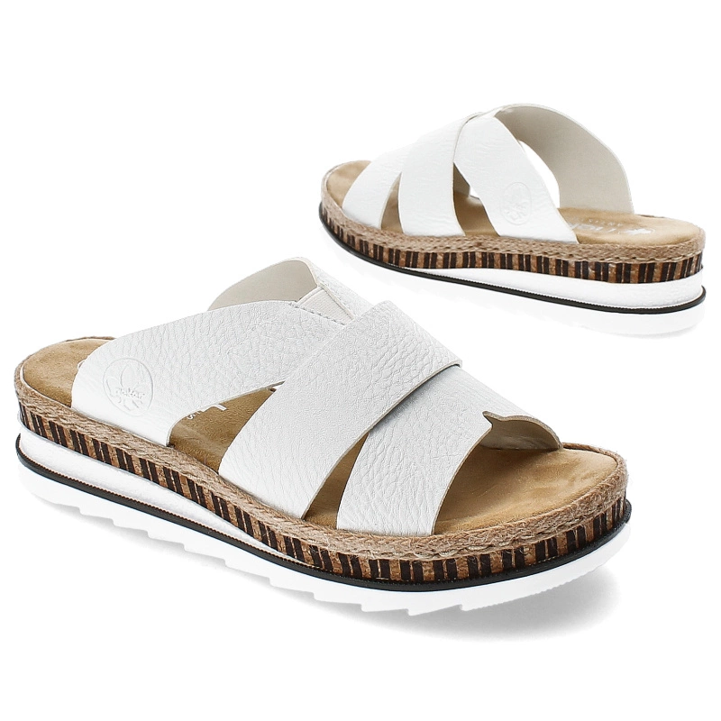 Šľapky Rieker - V7989-80 White