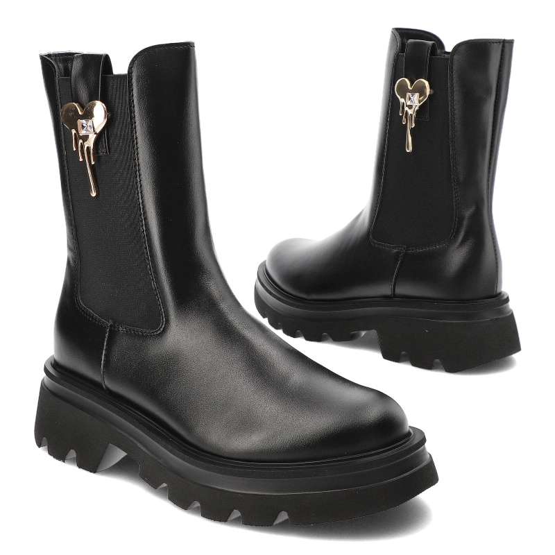 Členkové Topánky Chebello - 4537_-002-000-MIC-S349 Czarny