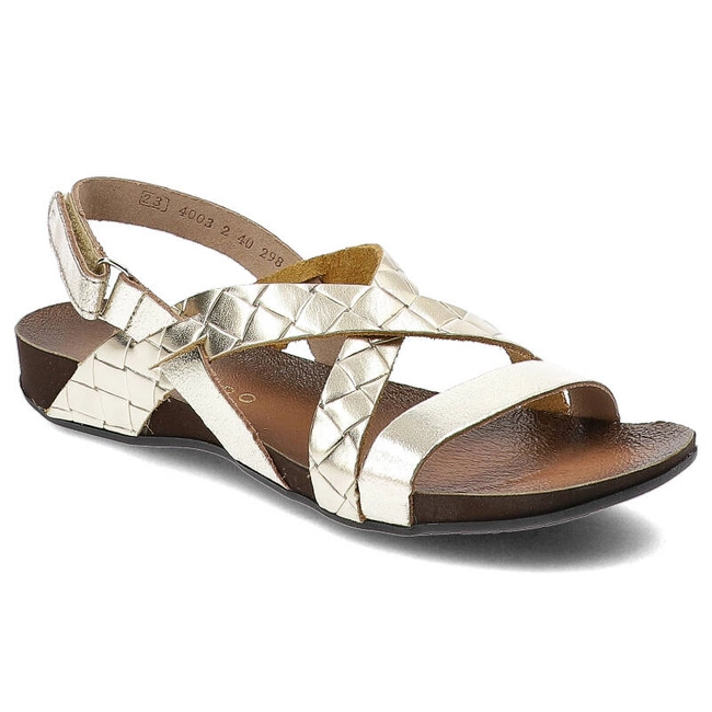 Sandále Armodo - 40032 Bf.Złoto+Bari Zł.