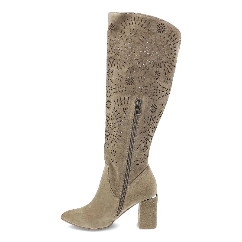 Čižmy Damiss - DS-546/A Beż Welur