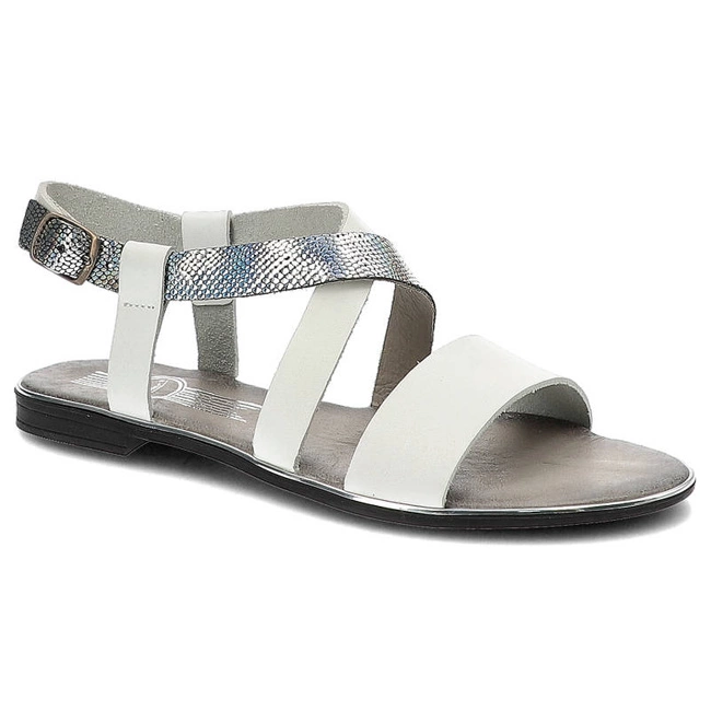 Sandále Lemar - 40033 Bf.Biały/Kenia Srebro